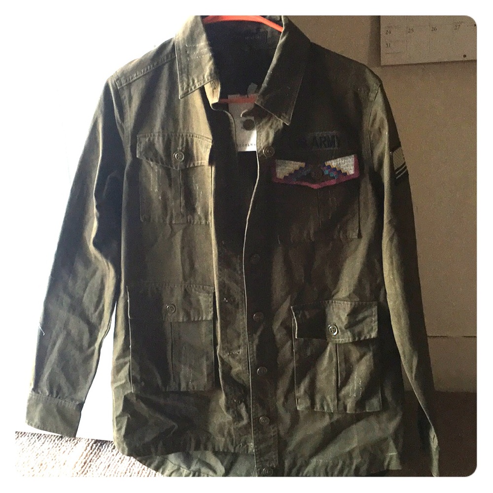 Green Army style jacket